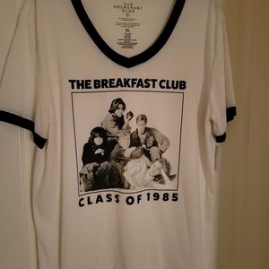 Womens The Breakfast Club XXL White Graphic Tee